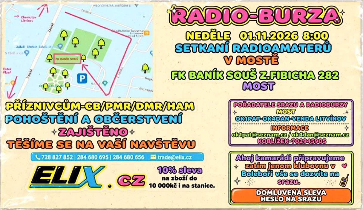 Setkání radioamatérů Most 01 01 2026